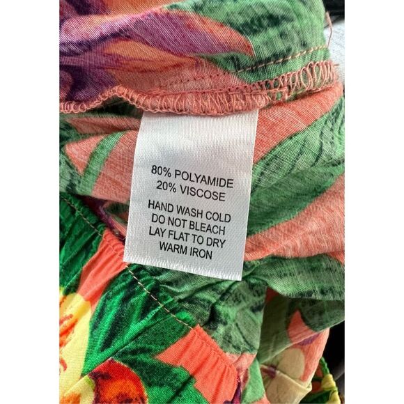 Panama Jack Tropical Flowy Pants With Stretchy Waist And Pockets - Picture 6 of 6